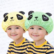 Kit 2 Toucas de Banho Infantil com Cheirinho PVC Reutilizável Panda Kit 2 Toucas de Banho Infantil com Cheirinho PVC Reutilizável Panda