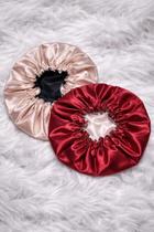 Kit 2 Toucas de Cetim Dupla Face Proteção Capilar Noturna