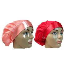 Kit 2 Toucas de Cozinha Cetim Anti-frizz Kit 2 Toucas de Cozinha Cetim Anti-frizz