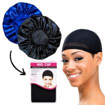 Kit 2 Toucas de Nero + 2 Toucas de Cetim Antifrizz