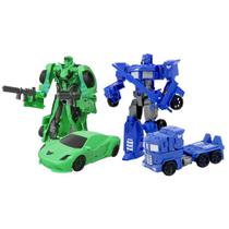 Kit 2 Transformers Guerreiro Robô Brinquedo 2 em 1 - Gici Kids