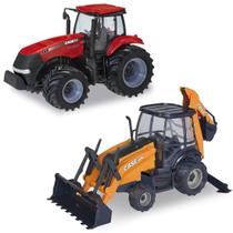 Kit 2 Trator em Miniatura Case 580N e 340 Case Agriculture Kit 2 Trator em Miniatura Case 580N e 340 Case Agriculture