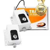 Kit 2 Trava de Segurança Eletromagnética Dog Steel Custom 127V Branca