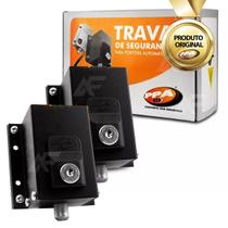 Kit 2 Trava de Segurança Eletromagnética Dog Steel Custom 127V Preta