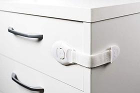 Kit 2 Trava Porta E Gaveta Vaso Multiuso Tecido Branco Kit 2 Trava Porta E Gaveta Vaso Multiuso Tecido Branco