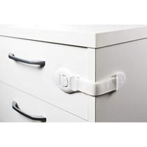 Kit 2 Trava Porta E Gaveta Vaso Multiuso Tecido Branco