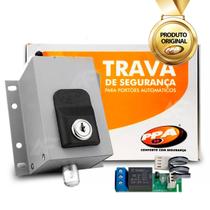Kit 2 Travas de Segurança Eletromagnética Dog Steel Custom PPA 127V Cinza
