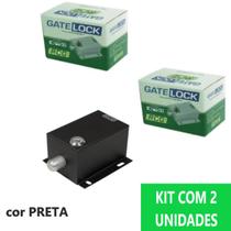Kit 2 Travas Eletromagnéticas Preta 127v Portão Eletric Rcg