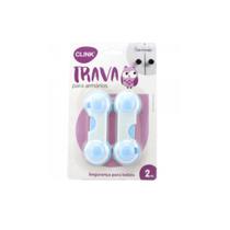Kit 2 Travas Gaveta Armário Segurança Proteção Bebê