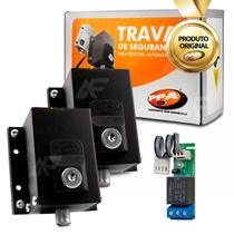 Kit 2 Travas P/ Portão Eletrônico Alta Performance Dog Steel Custom + Módulo Relé