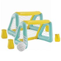 Kit 2 Trave Polo Aquático Inflável Verde Piscina Praia Intex Kit 2 Trave Polo Aquático Inflável Verde Piscina Praia Intex