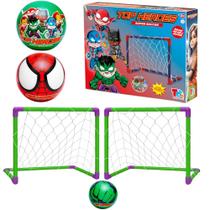 Kit 2 Traves de Futebol Infantil 3 Bolas Leves Infantil Huk