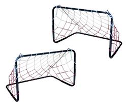 Kit 2 Traves De Futebol Infantil De Ferro Com Rede Brinq. Oliveira