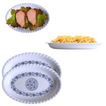 Kit 2 Travessas Portuguesas Melamina 30cm Petiscos Mesa Kit 2 Travessas Portuguesas Melamina 30cm Petiscos Mesa