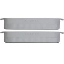 Kit 2 Travessas Refratária Porcelana 36x24cm Branca Germer com Alças Restaurante