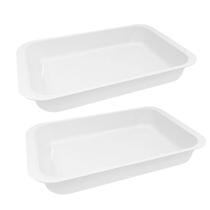 Kit 2 Travessas Retangular 2,3l Cozinha Bandeja Saladeira