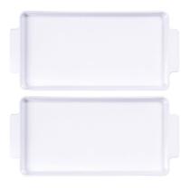 Kit 2 Travessas Retangulares Porcelana com Alças 24x13cm Tramontina Sobremesa Entradas Kit 2 Travessas Retangulares Porcelana com Alças 24x13cm Tramontina Sobremesa Entradas