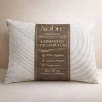 Kit 2 Travesseiro 100 Algodão Jacquard 50x70 Luxo Conforto
