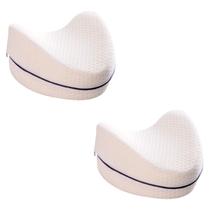 kit 2 travesseiro almofada de postura para perna joelho pes ortopetico conforto para dormir bem