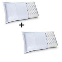 Kit 2 Travesseiro Caixa de Ovo Pillow Conforto Terapêutico Infravermelho Longo Magnético-Shalom Life