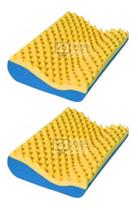 Kit 2 Travesseiro Cervical Casca De Ovo Anatômico Luckspuma Kit 2 Travesseiro Cervical Casca De Ovo Anatômico Luckspuma