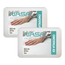 Kit 2 Travesseiro Cervical Ortopedico Viscoelástico Nasa Alto Original