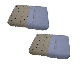 Kit 2 Travesseiro Dormir Bem Super Soft Macio com Infravermelho Magnético Terapêutico-Shalom Life
