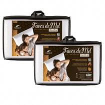 Kit 2 Travesseiro Favos de Mel Intense 50x70cm Fibrasca