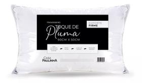 Kit 2 Travesseiro King 90x50 Toque De Pluma Percal 180 Fios Firme