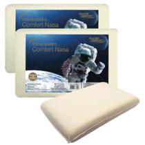 Kit 2 Travesseiro Master Comfort Nasa 38X58X10 Viscoelástico Kit 2 Travesseiro Master Comfort Nasa 38X58X10 Viscoelástico