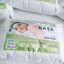 Kit 2 Travesseiro Nasa Fibra de Bambu Alto Firme Tradicional Antistress Astronauta 70x50cm - bambusoft