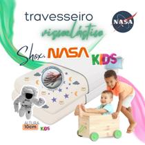 kit 2 Travesseiro Nasa Kids Viscoelástico 55x35x10cm