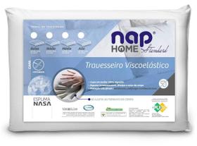 Kit 2 Travesseiro Nasa Nap Perfil Baixo 10Cm Capa Algodão