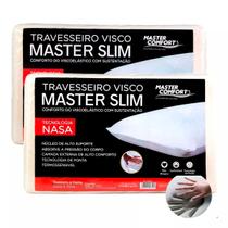 Kit 2 Travesseiro Nasa Viscoelástico Slim Conforto Anatômico