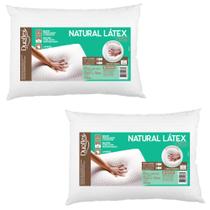 Kit 2 Travesseiro Natural Látex Slim