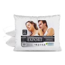 Kit 2 Travesseiro Percal Suporte Extra Firme Export Trisoft Branco