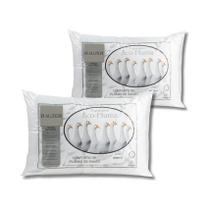 Kit 2 Travesseiro Pluma Ganso Confortável Antiacaro 70x50cm