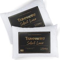 Kit 2 Travesseiro Select Luxo Matelado Macio Antialergico Branco
