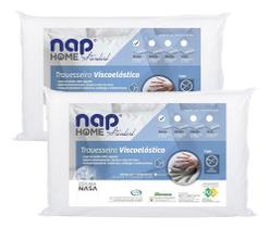 Kit 2 Travesseiro Sky Nasa Viscoelástico D28 Premium 50x70cm Kit 2 Travesseiro Sky Nasa Viscoelástico D28 Premium 50x70cm