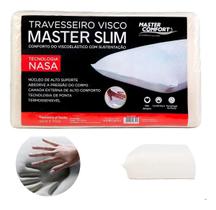 Kit 2 Travesseiro Visco Master Slim Nasa Maciez Relaxante Antialérgico - Pillowtex
