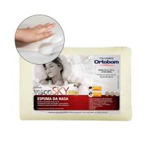 KIT 2 Travesseiro Visco Sky Slim Espuma Nasa Antialergico Ortobom KIT 2 Travesseiro Visco Sky Slim Espuma Nasa Antialergico Ortobom
