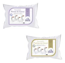 Kit 2 Travesseiros - 100% Plumas e 100% Penas Kit 2 Travesseiros - 100% Plumas e 100% Penas