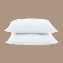 Kit 2 Travesseiros 50X70Cm Antialérgico Lavável Fibra Siliconada Macio Confort - Branco Kit 2 Travesseiros 50X70Cm Antialérgico Lavável Fibra Siliconada Macio Confort - Branco