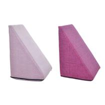 Kit 2 Travesseiros Almofada Triangular Espuma Encosto Adulto Apoio Costas Repouso Leitura Anatômico