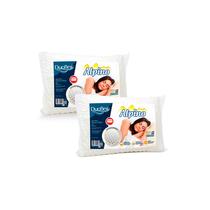 Kit 2 Travesseiros Alpino Gomos Massageadores 50x70 Duoflex