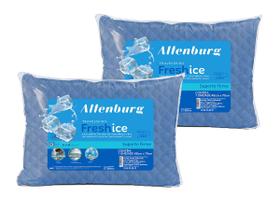 Kit 2 Travesseiros Altenburg Fresh Ice Suporte Firme Tecido de Poliamida Fria