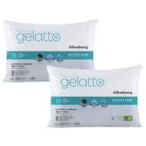 Kit 2 Travesseiros Altenburg Gelatto 48x70cm Toque Gelado Conforto e Frescor