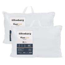 Kit 2 Travesseiros Altenburg Plumi Gold Percal 180 Fios 50cm x 70cm