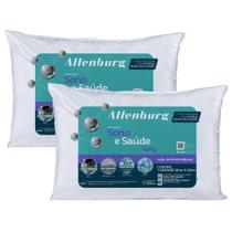 Kit 2 Travesseiros Altenburg Sono e Saúde Baby, 30 x 40 cm, Branco, Extra Firme