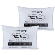 Kit 2 Travesseiros Altenburg Suporte Extra Firme 180 Fios Lavável 50cm x 70cm Branco